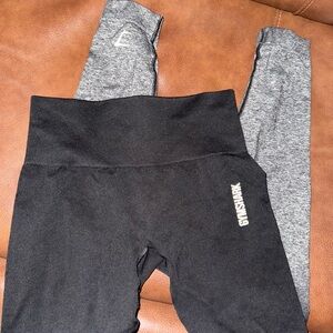 Gymshark Black and Gray Leggings